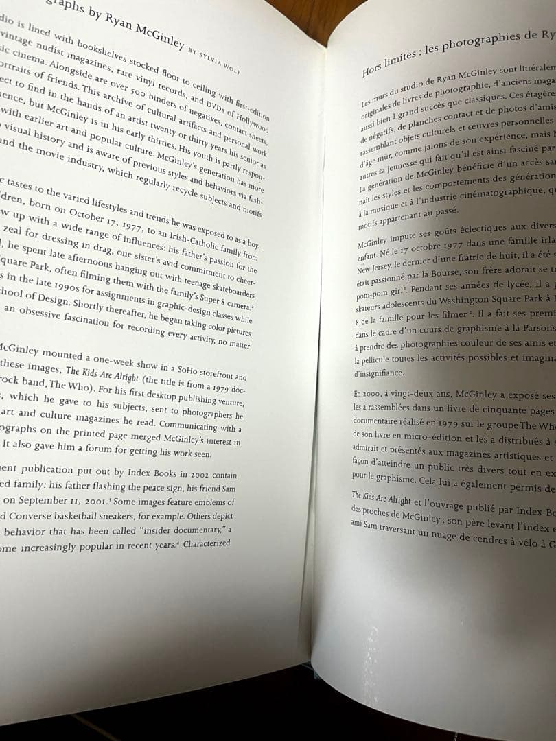 Ryan McGinleyライアンマッギンレー 『You and I』　写真集