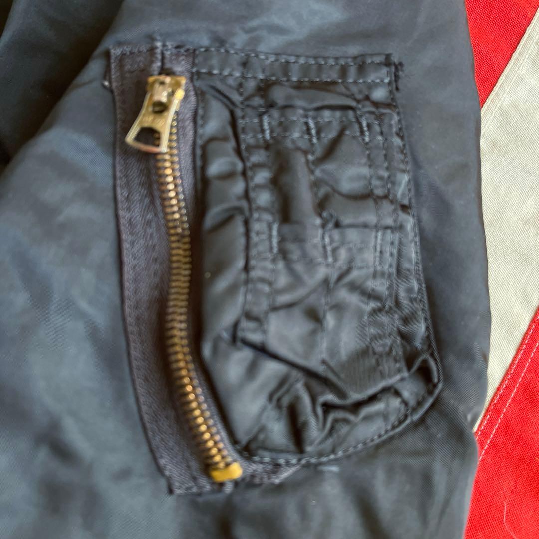 80s ビンテージ ALPHA アルファ MA-1 ブラック M アメリカ製