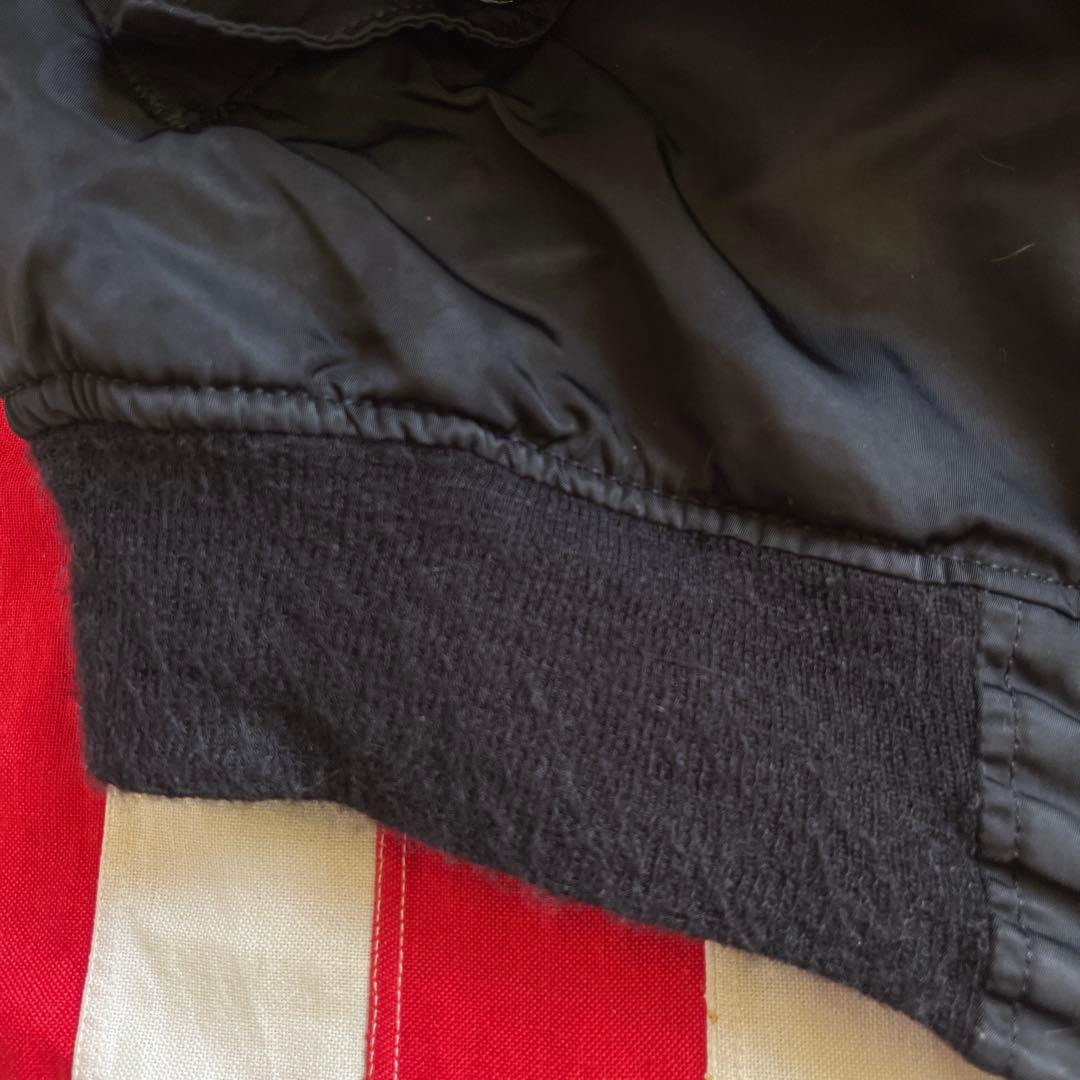 80s ビンテージ ALPHA アルファ MA-1 ブラック M アメリカ製