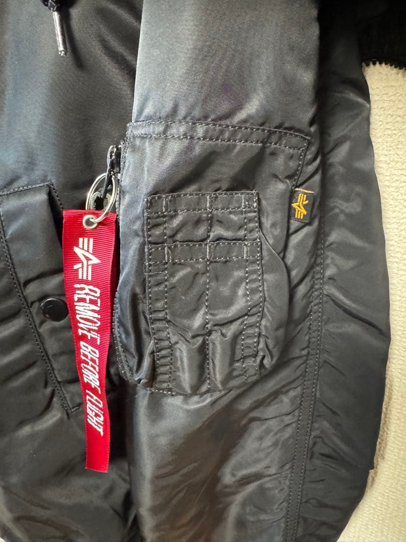 ジャケット・アウター ALPHA N-2B SHORT WAIST PARKA BLACK M