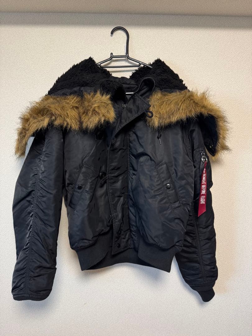 ジャケット・アウター ALPHA N-2B SHORT WAIST PARKA BLACK M