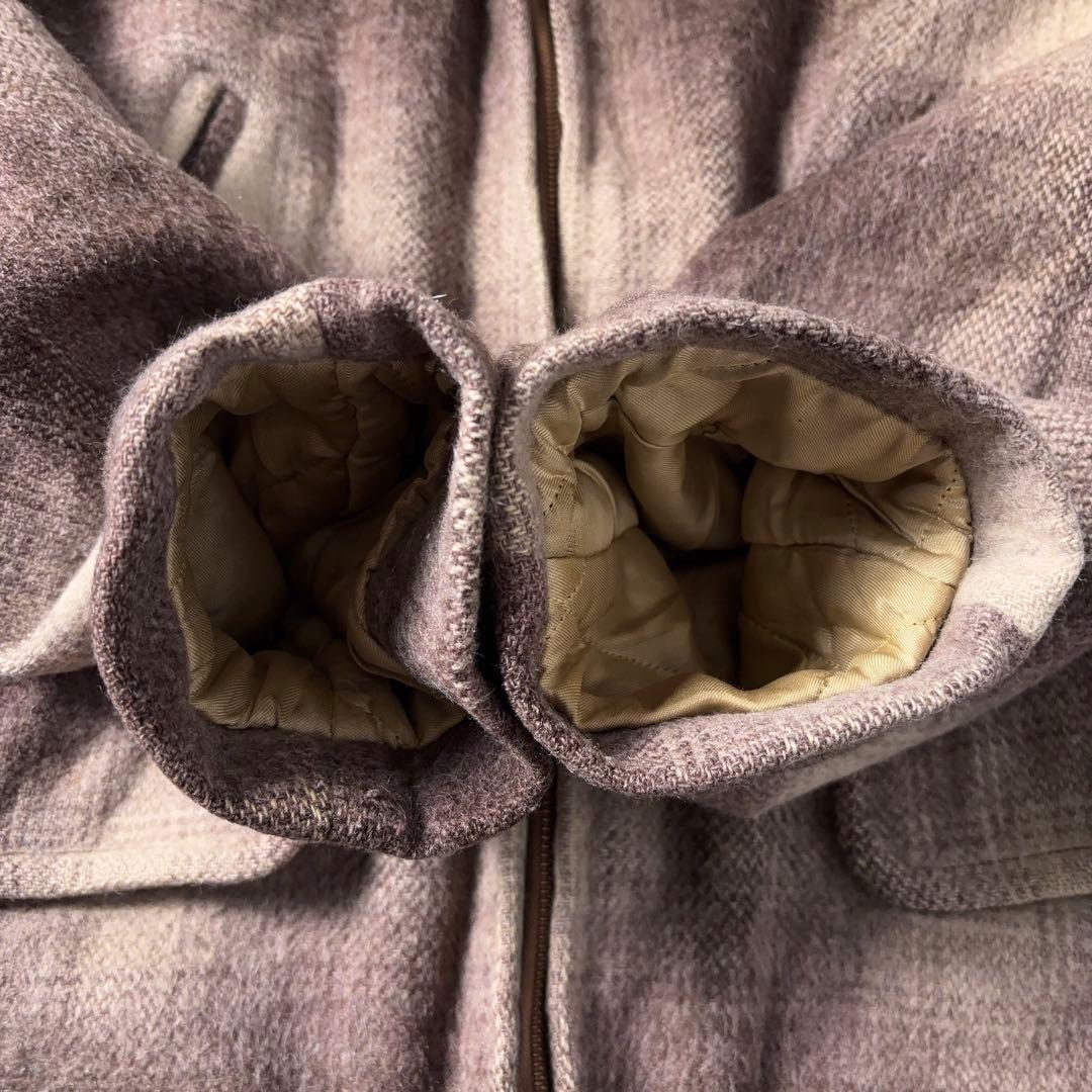 50s ウールスポーツジャケット オンブレチェック キルティング CONMAR