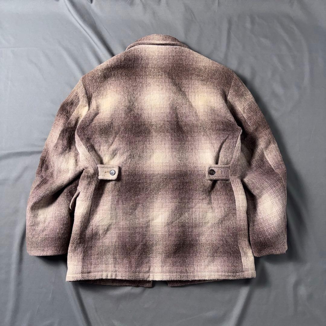 50s ウールスポーツジャケット オンブレチェック キルティング CONMAR