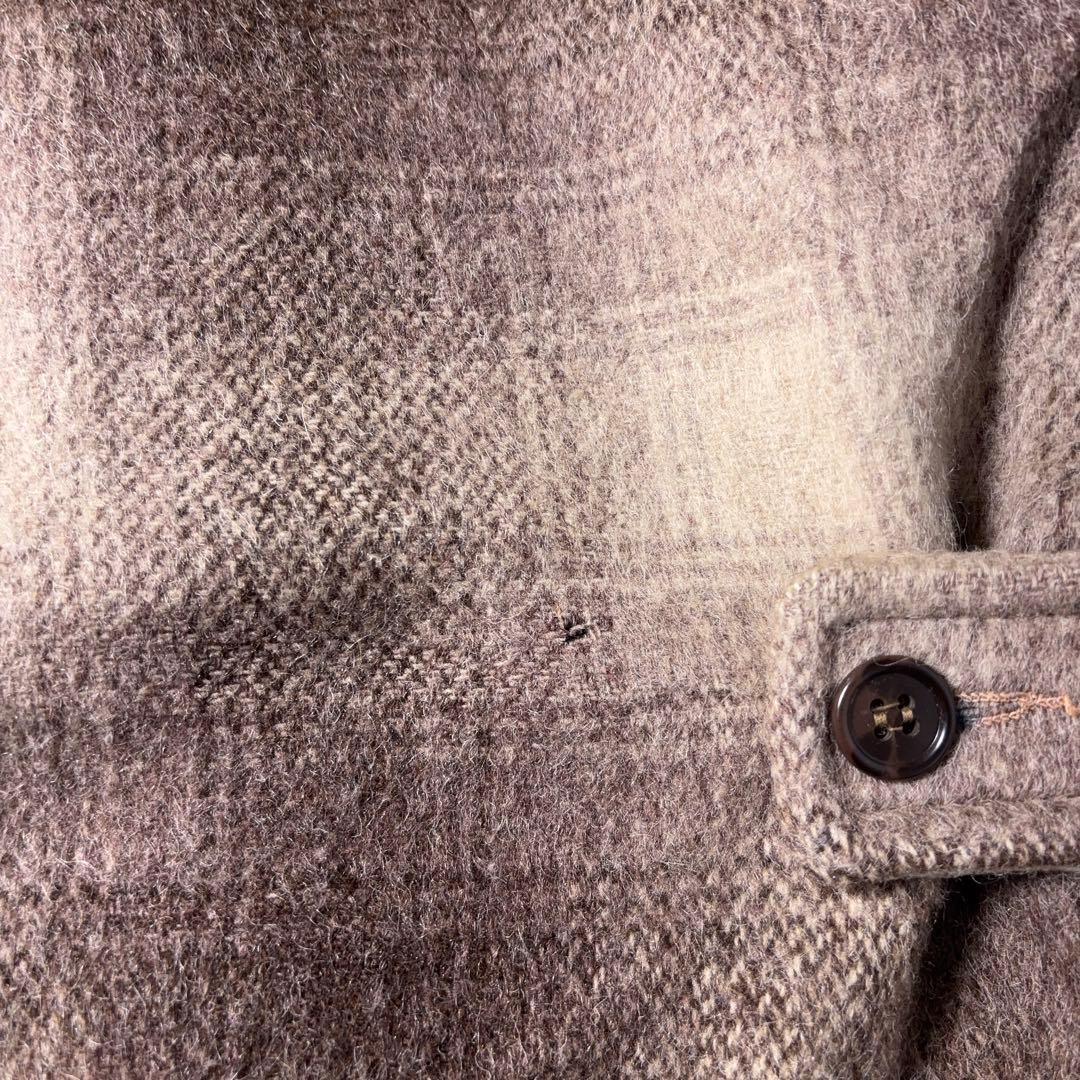 50s ウールスポーツジャケット オンブレチェック キルティング CONMAR