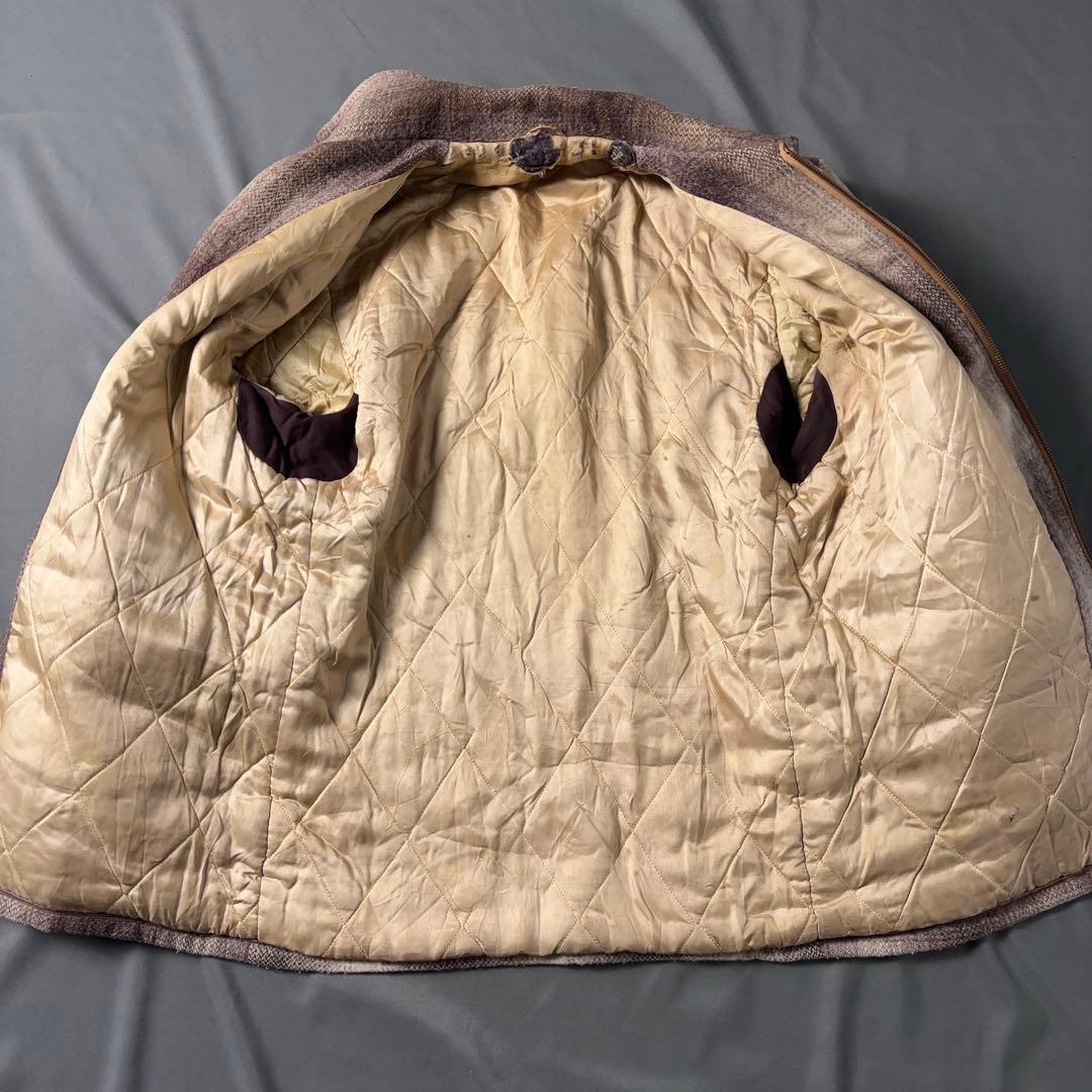 50s ウールスポーツジャケット オンブレチェック キルティング CONMAR