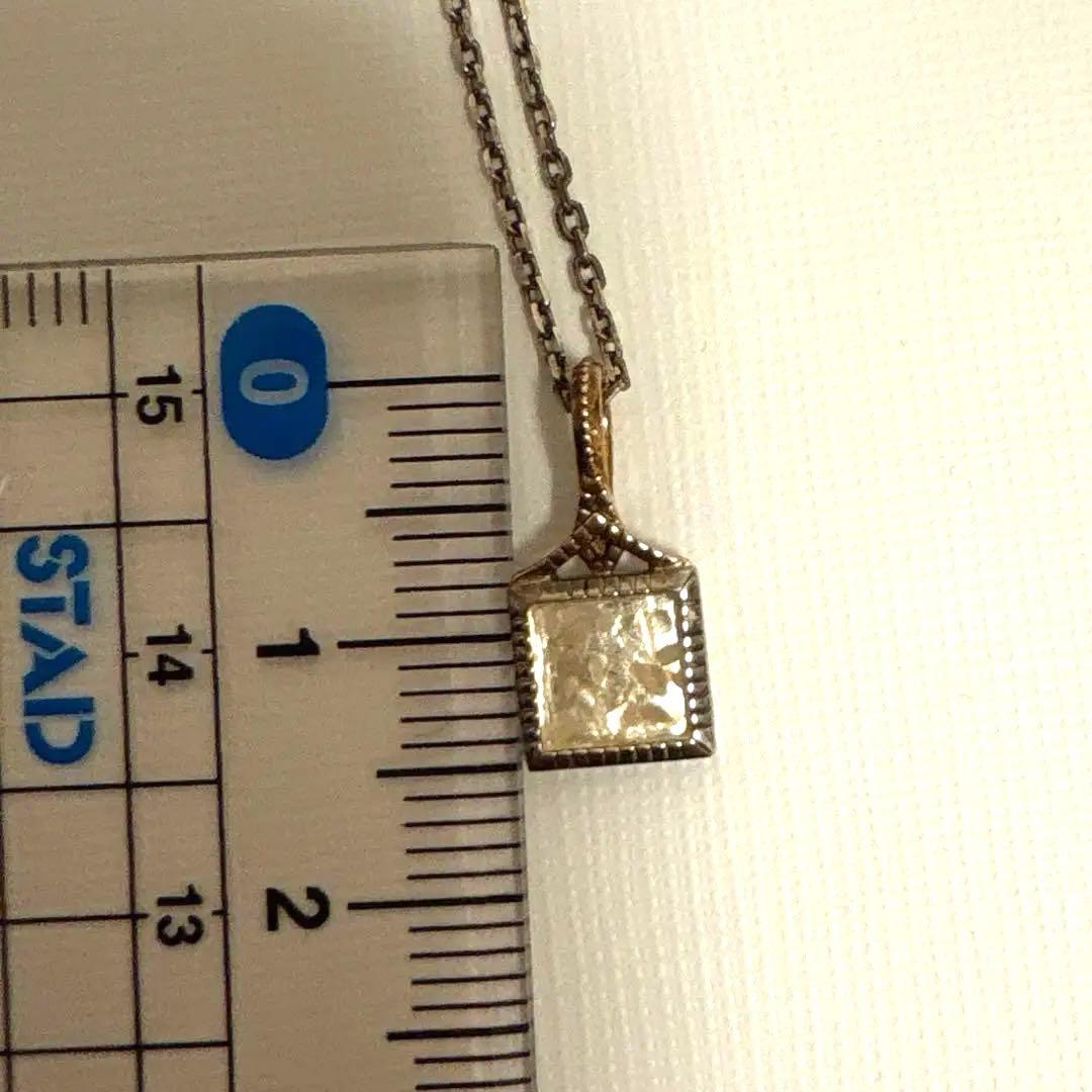 アガット　シルバーネックレス　k10