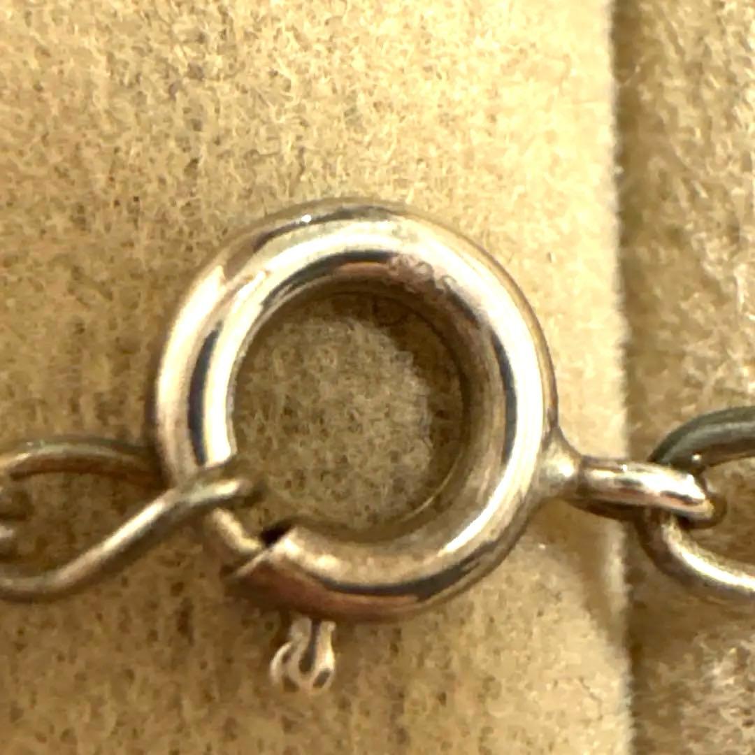 アガット　シルバーネックレス　k10