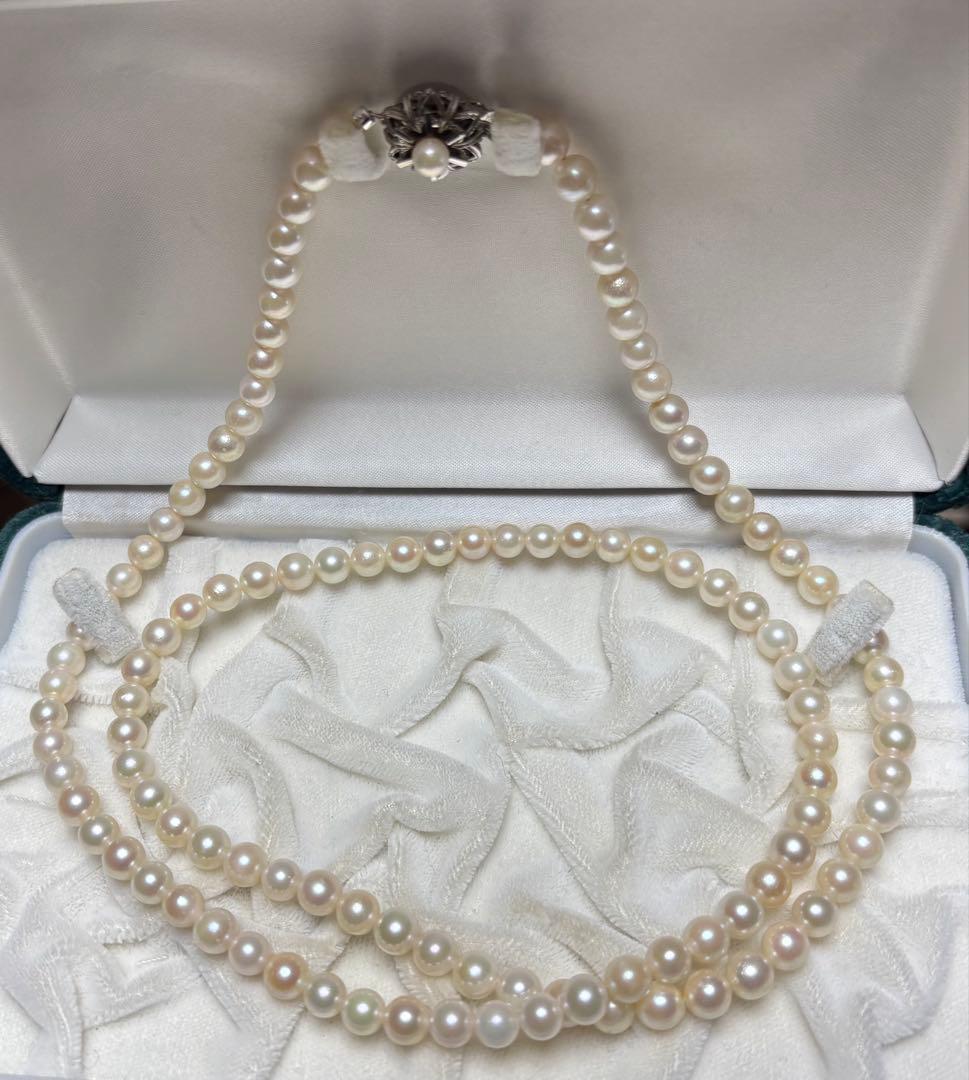 あこや真珠　ロングネックレス 約80センチ