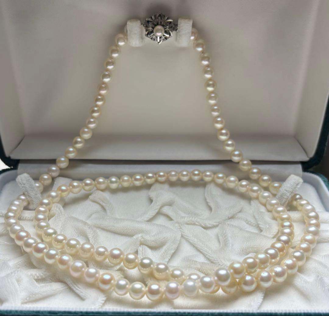 あこや真珠　ロングネックレス 約80センチ