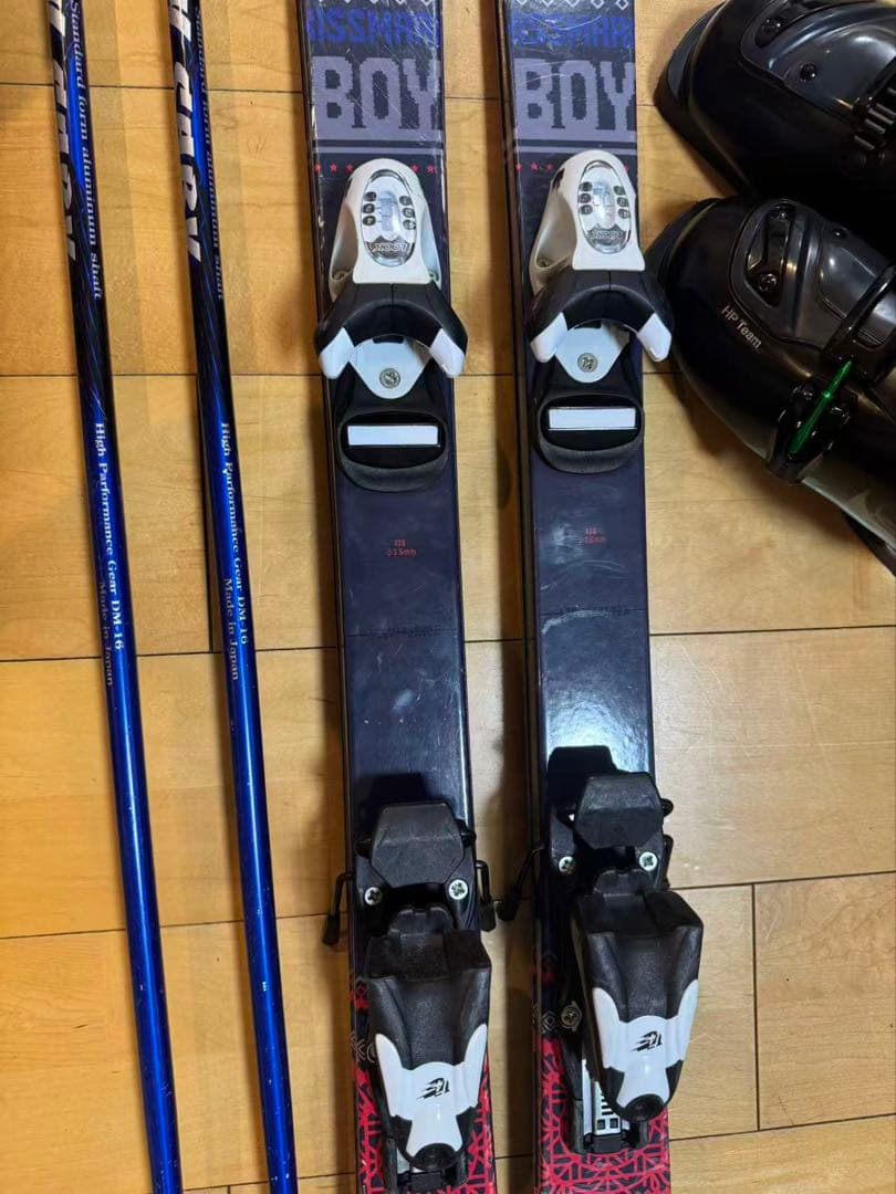 キスマーク　スキーセット　138センチ　hardブーツ　23〜23.5センチ
