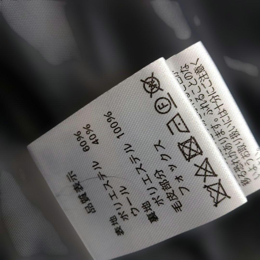 新品　グレー ウール ダブルブレストコート ファー付き　フォックス　LL　XL