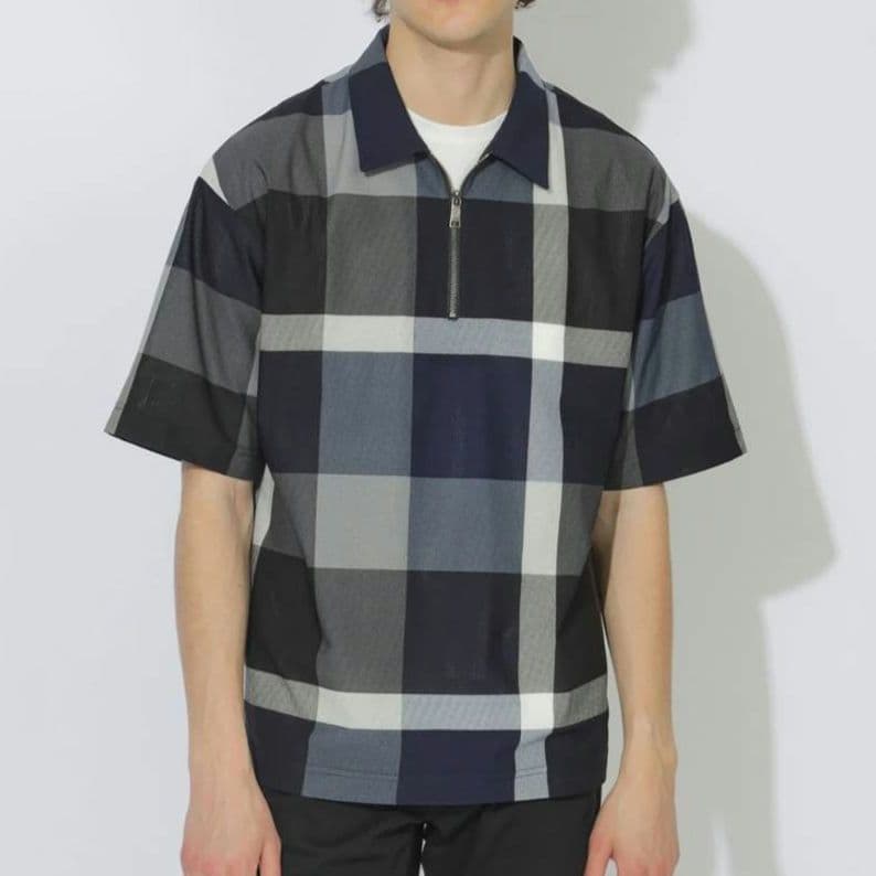 【新品】ブラックレーベルクレストブリッジ　ポロシャツ　L　紺　バーバリー　509