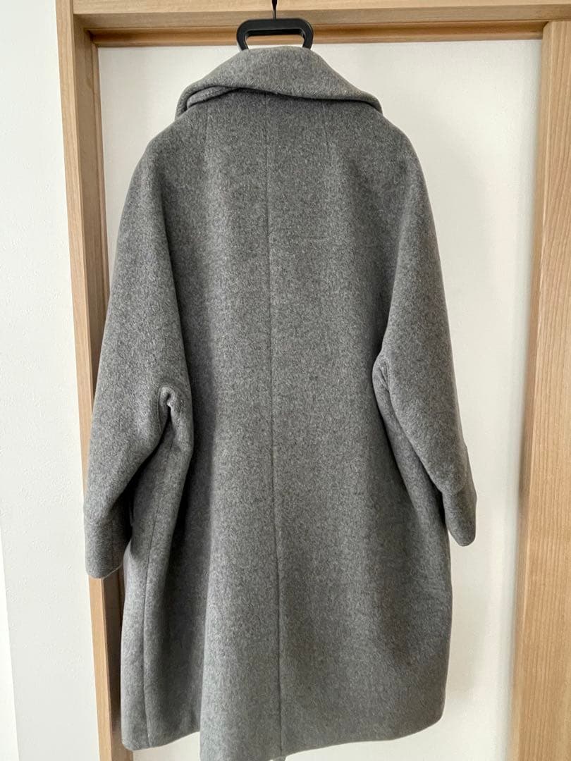 TICCA グレー ダブルブレスト ロングコート