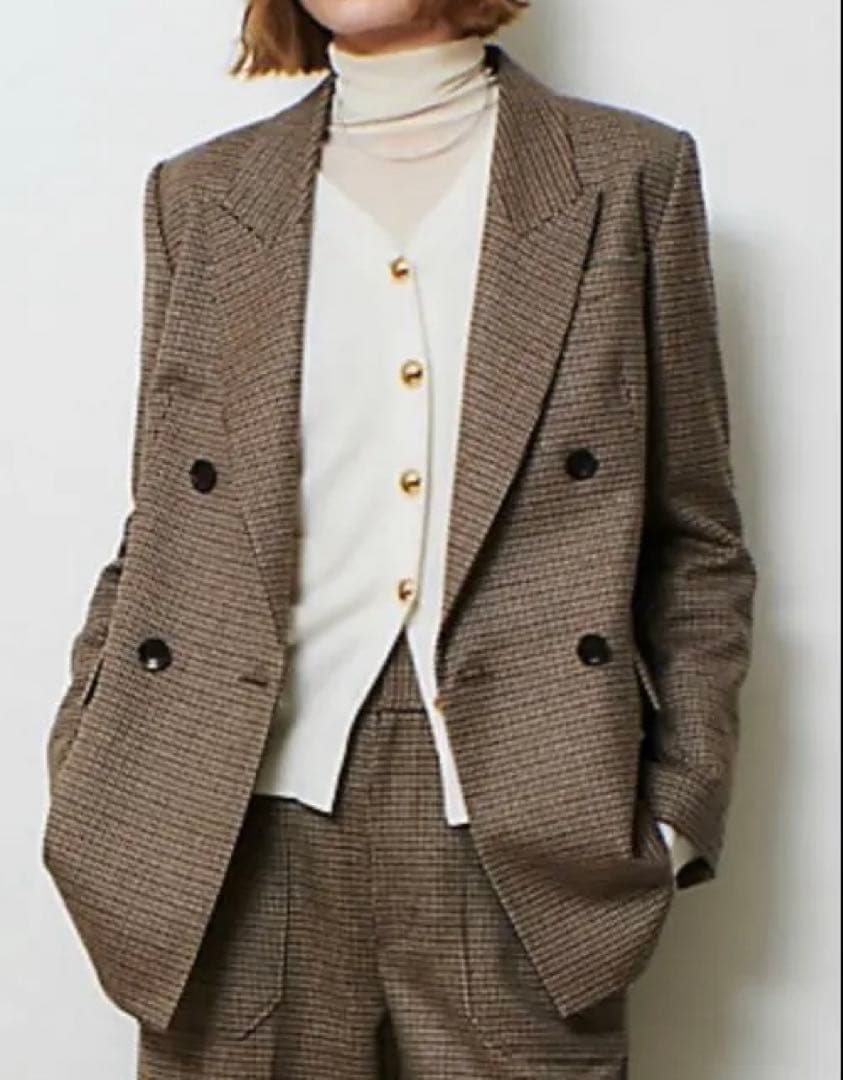 アルアバイル　チェックツイードジャケット　最終値下