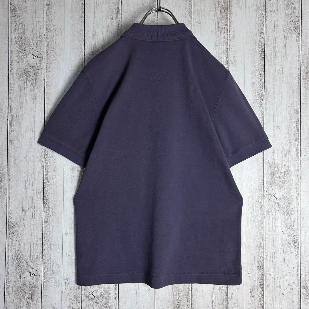 【人気デザイン】ディオール☆刺繍CDロゴ入り半袖ポロシャツ 紫 くすみカラー