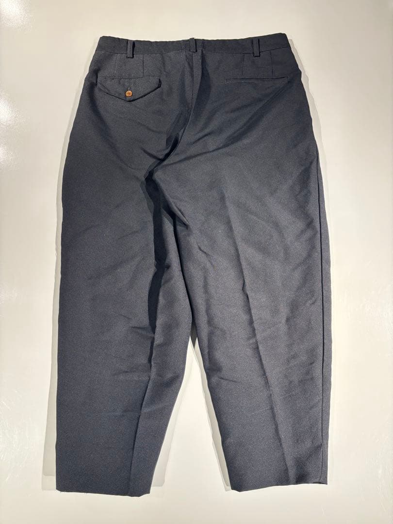 [23SS]コムデギャルソンオムプリュス　ポリエステル縮絨ワンタックパンツ