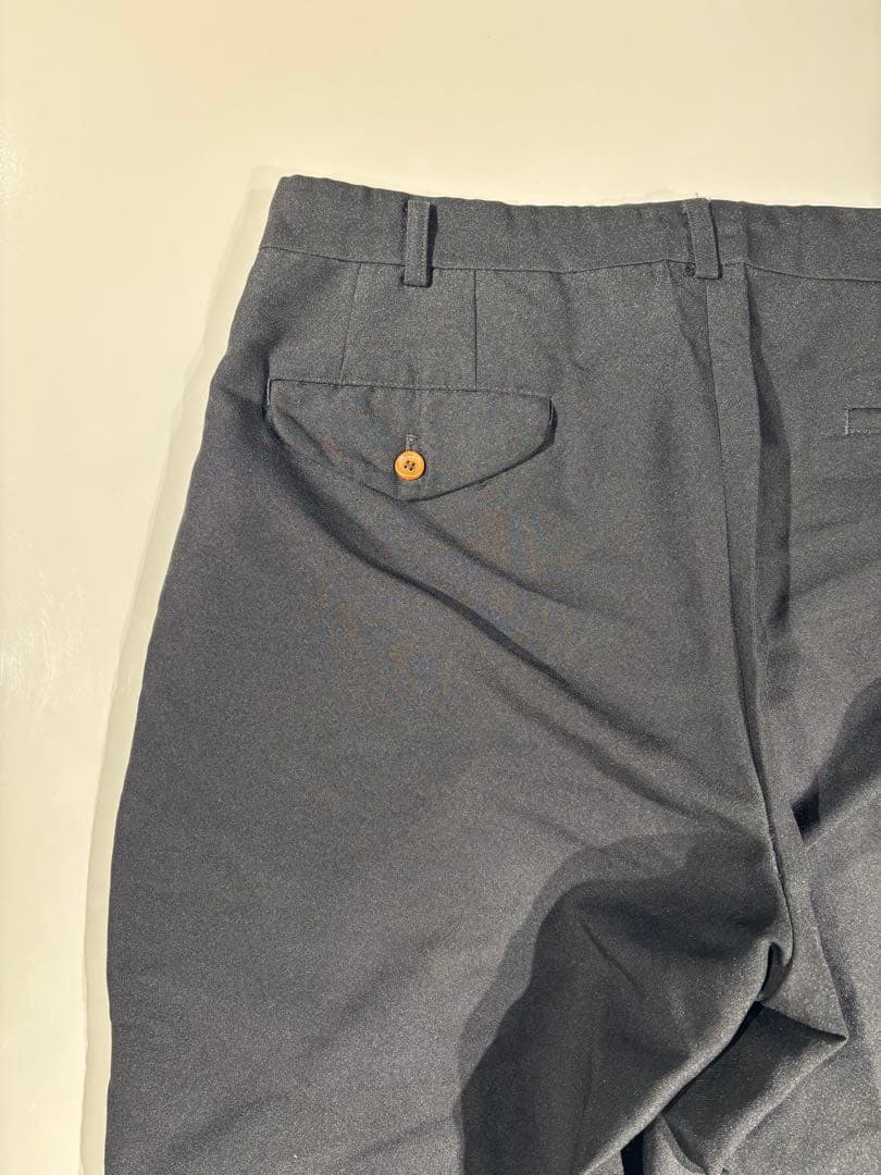 [23SS]コムデギャルソンオムプリュス　ポリエステル縮絨ワンタックパンツ