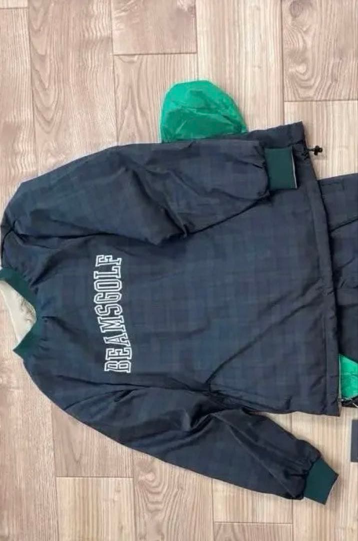 ビームスゴルフ　TAION コラボ　リバーシブル ダウン L