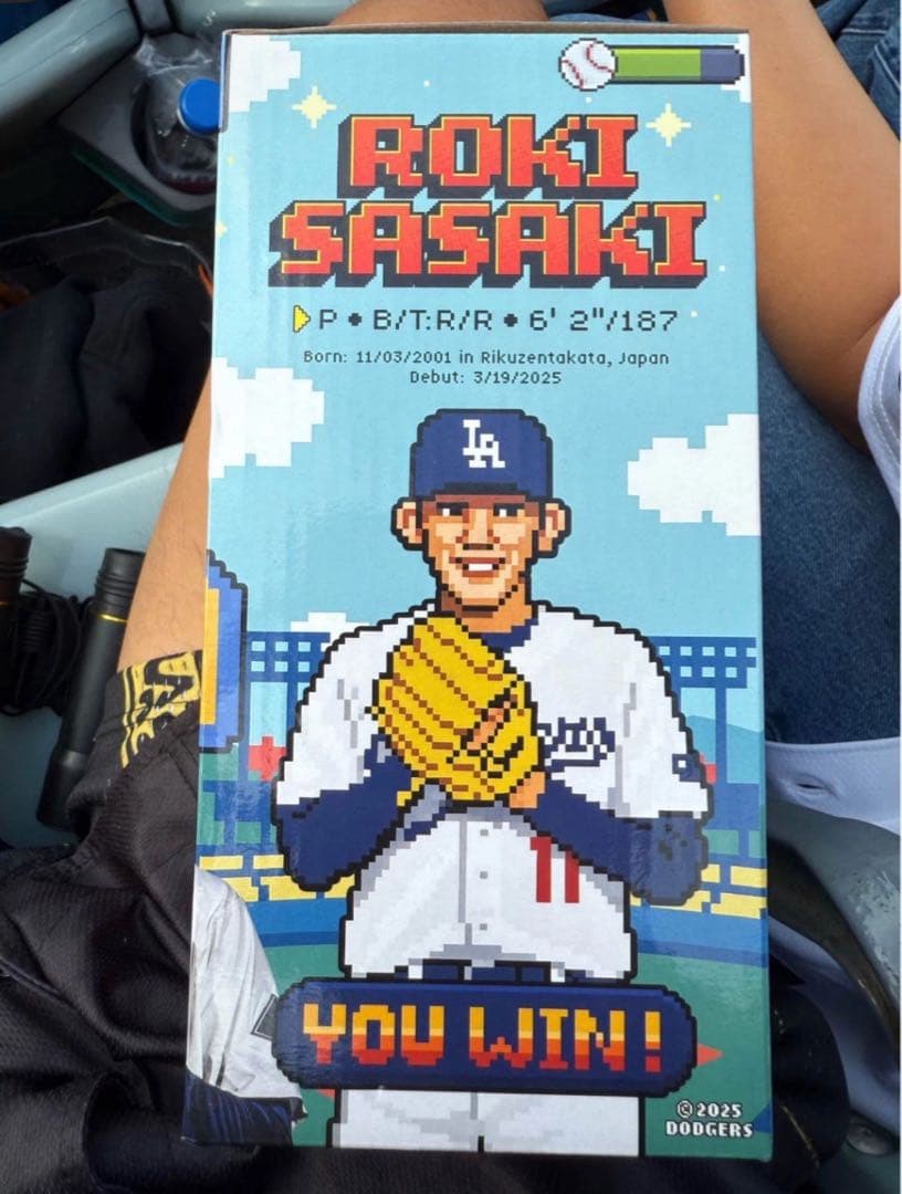 【球場限定】8/4 スタジアム限定 佐々木朗希　記念 ボブルヘッド