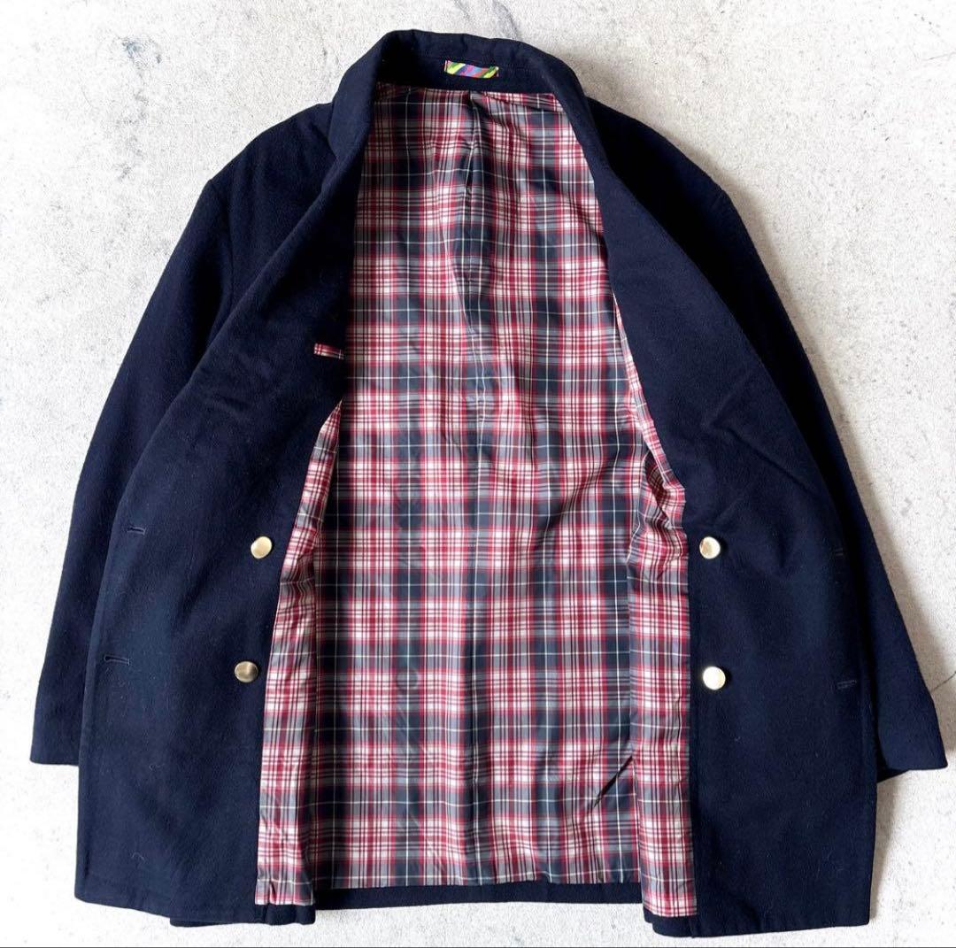 イズネス リバーシブル ウール ダブル 金ボタン ジャケット 定価79200円