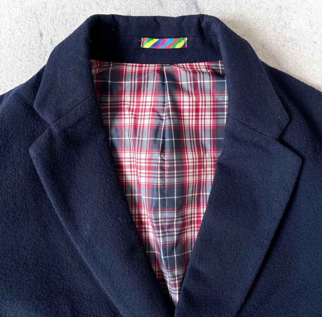 イズネス リバーシブル ウール ダブル 金ボタン ジャケット 定価79200円