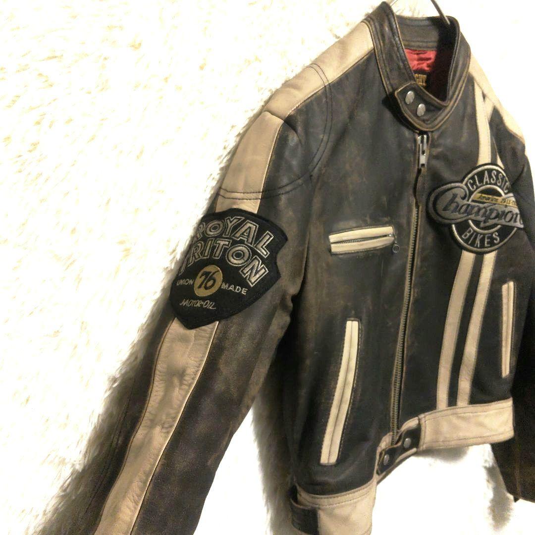 ドッグファイト DOG FIGHT レザージャケット バイカー ライダース　5