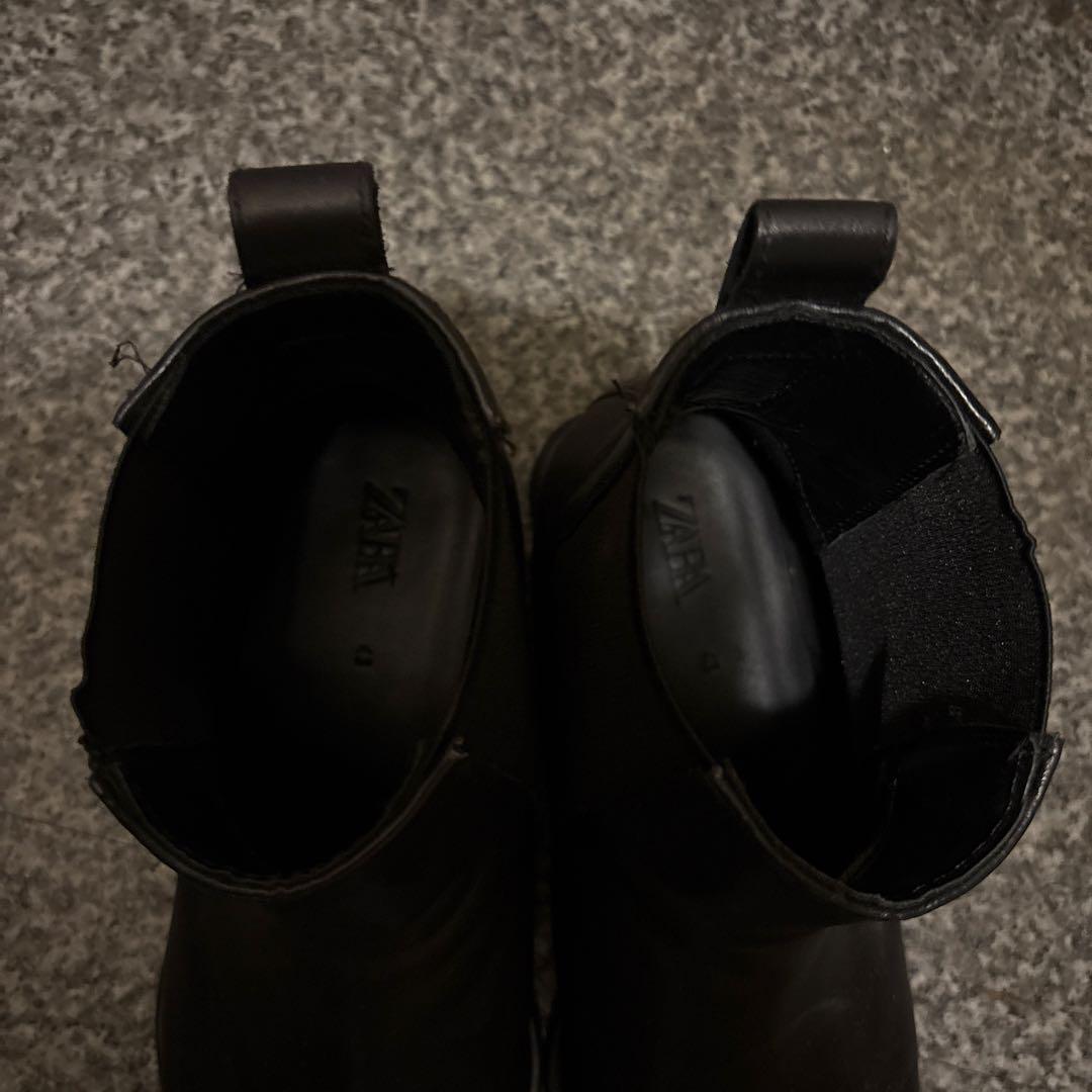 サイドゴアブーツ ZARA サイズ43 レザー