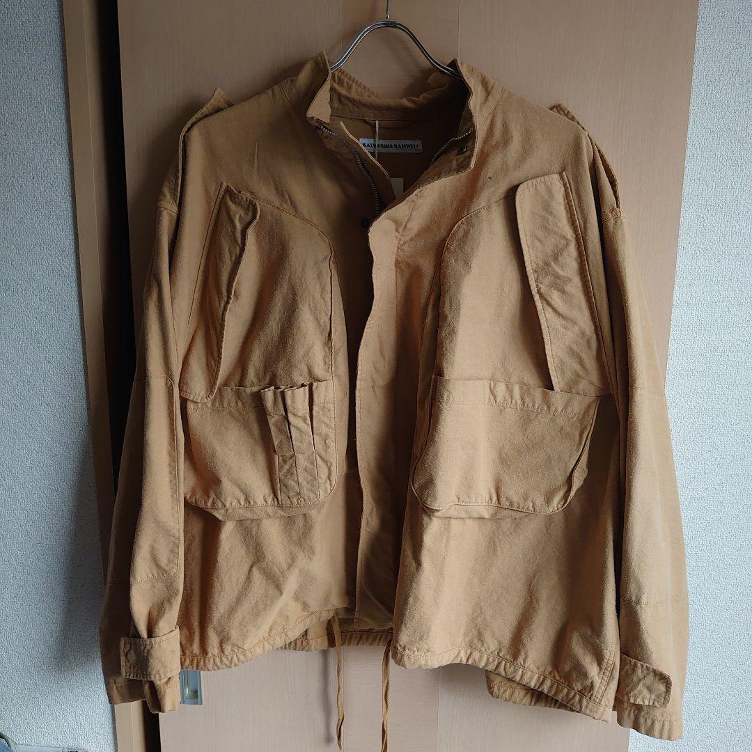 【新品未使用】KATHARINE HAMNETT ミリタリージャケット ベージュ