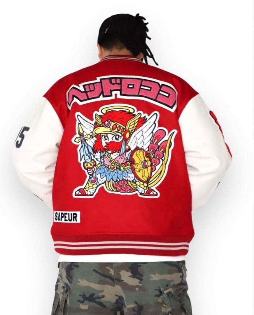 ホ*ト様 XXL SAPEur サプール　 ビックリマンバーシティジャケット 赤