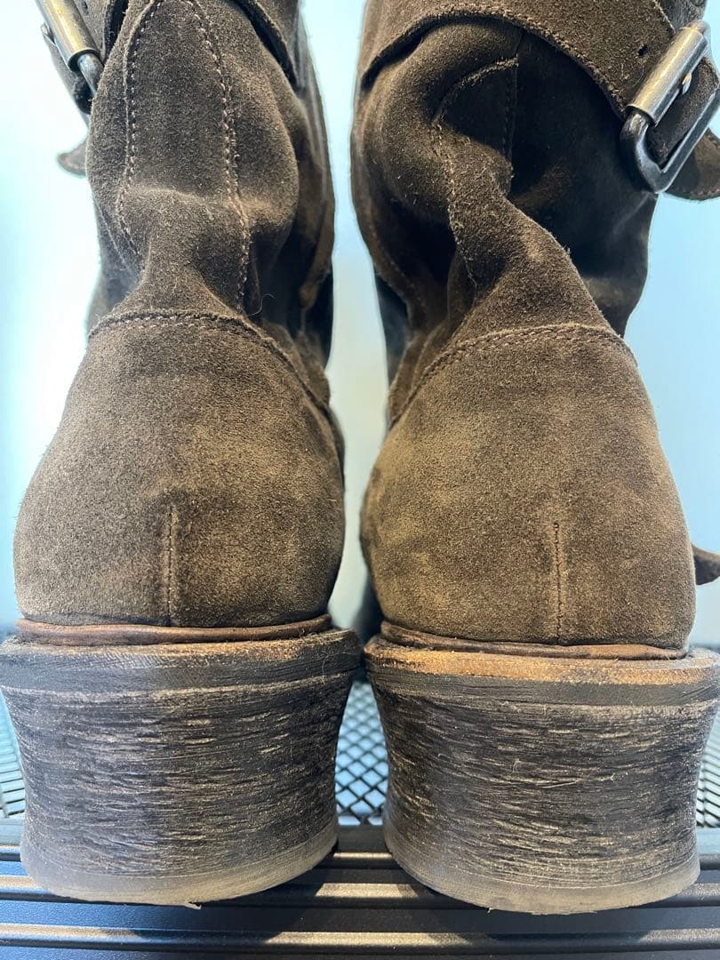 アルフレッドバニスター　ブーツ　41 スエード　カーキ