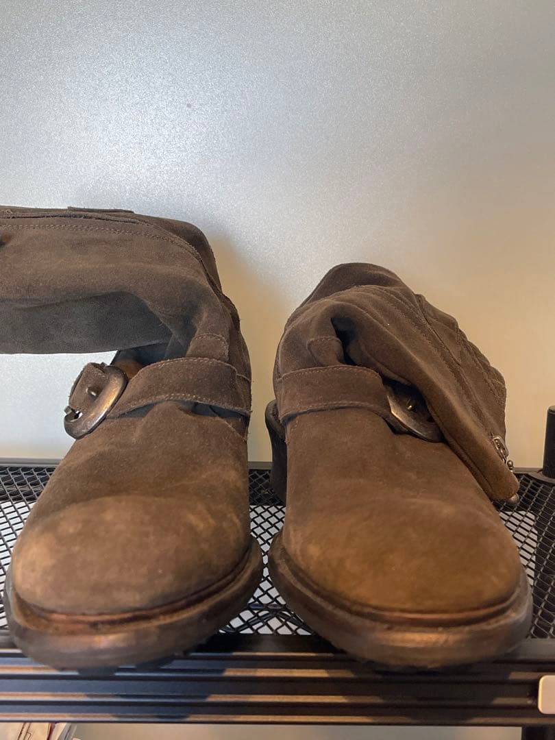 アルフレッドバニスター　ブーツ　41 スエード　カーキ