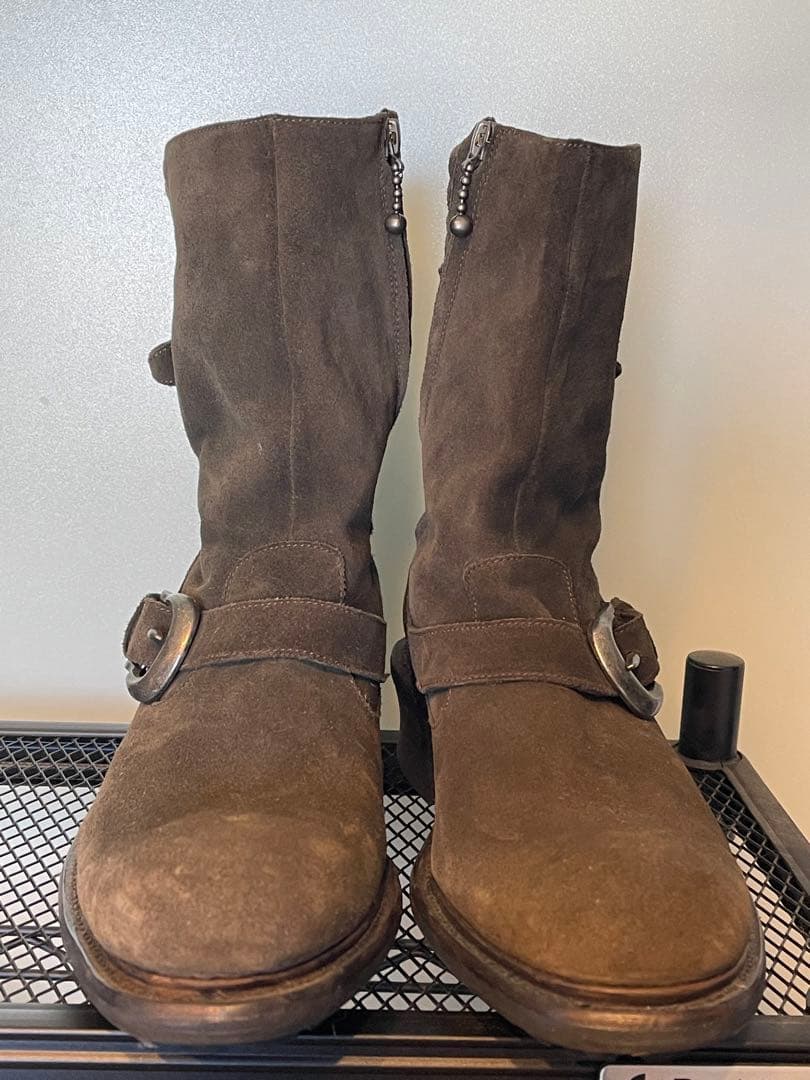 アルフレッドバニスター　ブーツ　41 スエード　カーキ