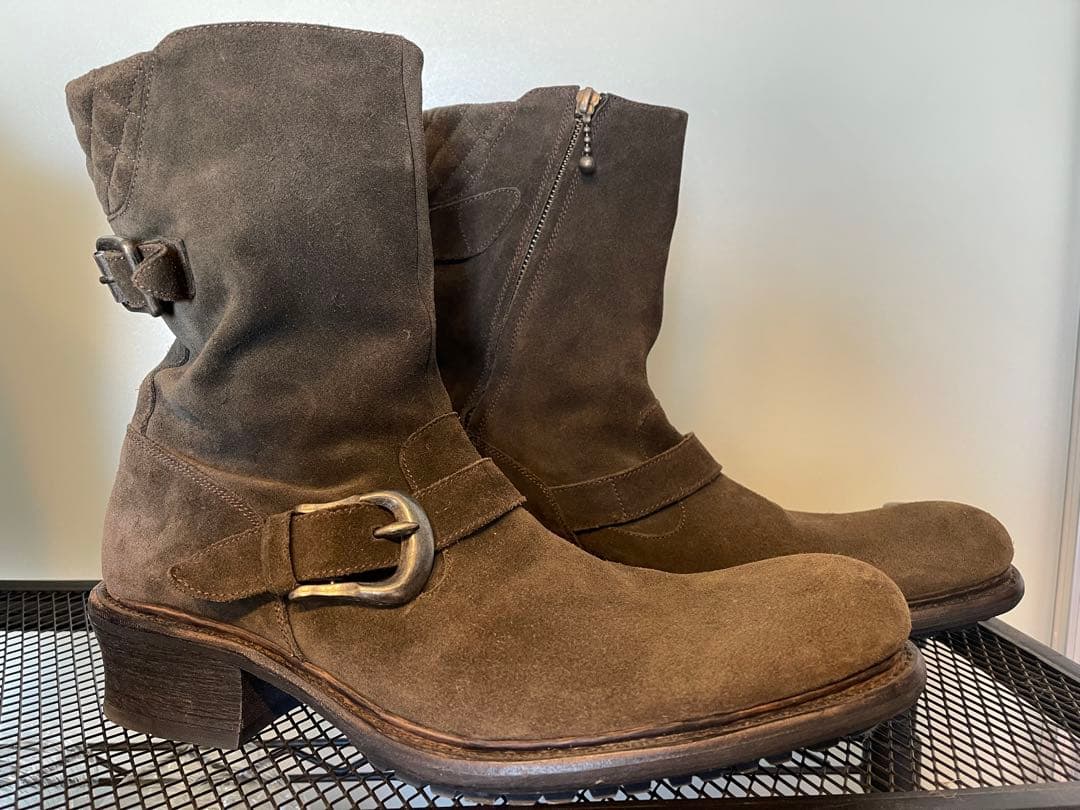 アルフレッドバニスター　ブーツ　41 スエード　カーキ