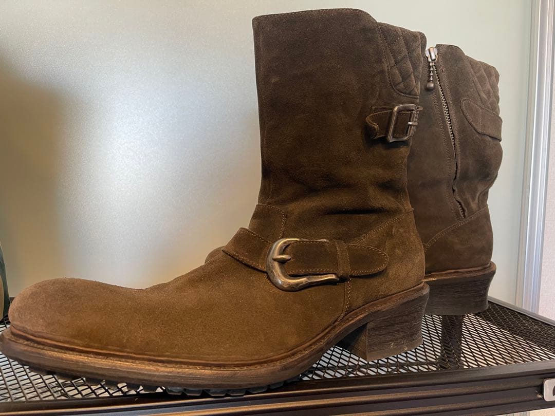 アルフレッドバニスター　ブーツ　41 スエード　カーキ