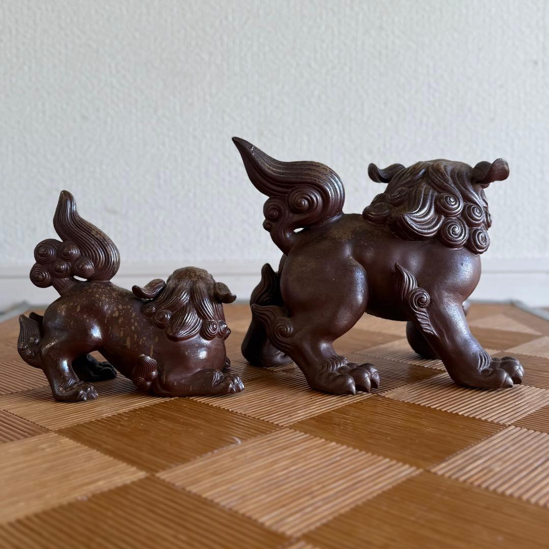 G*n様 SNT935 古備前 名工 香山 造 獅子 狛犬 玉乗り獅子 備前焼