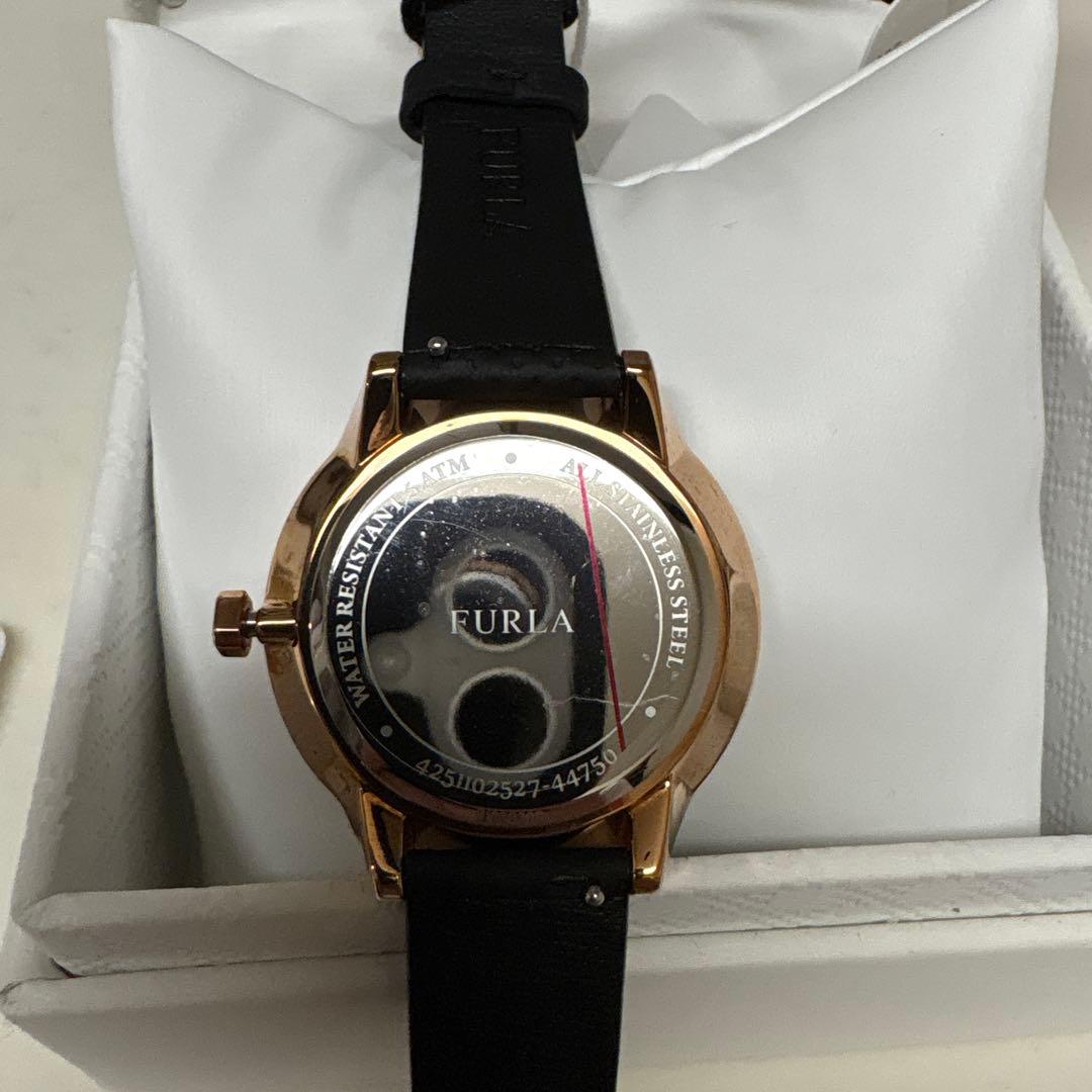 FURLA 腕時計 ブラック/ゴールド　メトロポリス