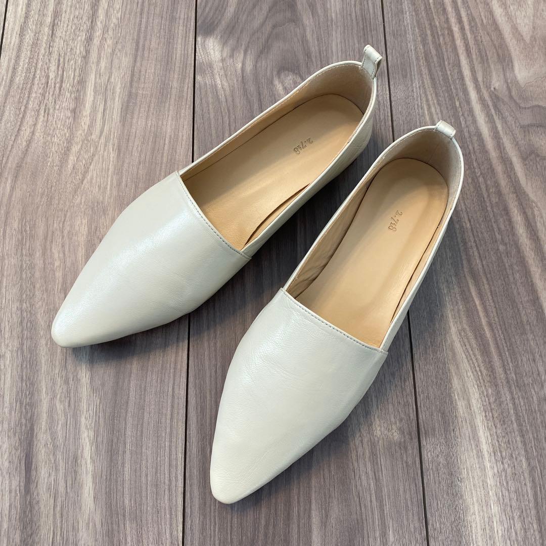 ガリャルダガランテ　【2.718】ソフトスリッポン　アイボリー　サイズ37