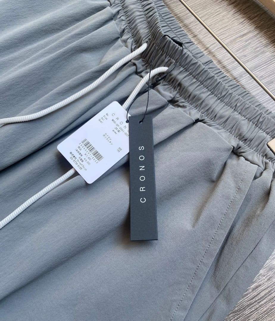 【新品】CRONOSグレー ワイドシルエットカジュアルパンツ