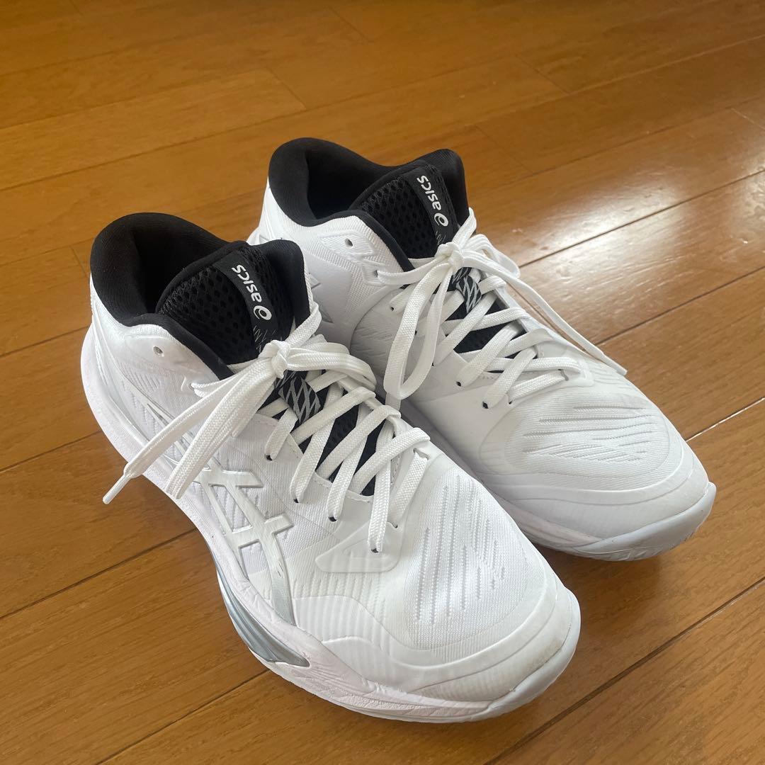 asicsスカイエリートFF3 バレーボールシューズ　ホワイト×シルバー24.5