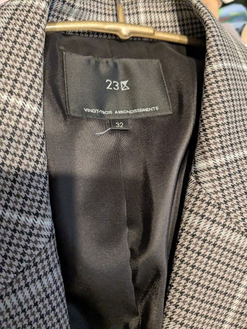 mai.。　23区【洗える】ガンクラブプレイドチェック ジャケット