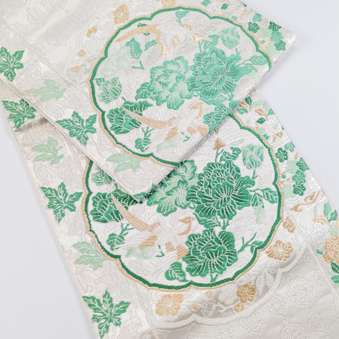 ポップコーン R7SK1315 振袖+帯 2点セット 襦袢おまけ付 シルク