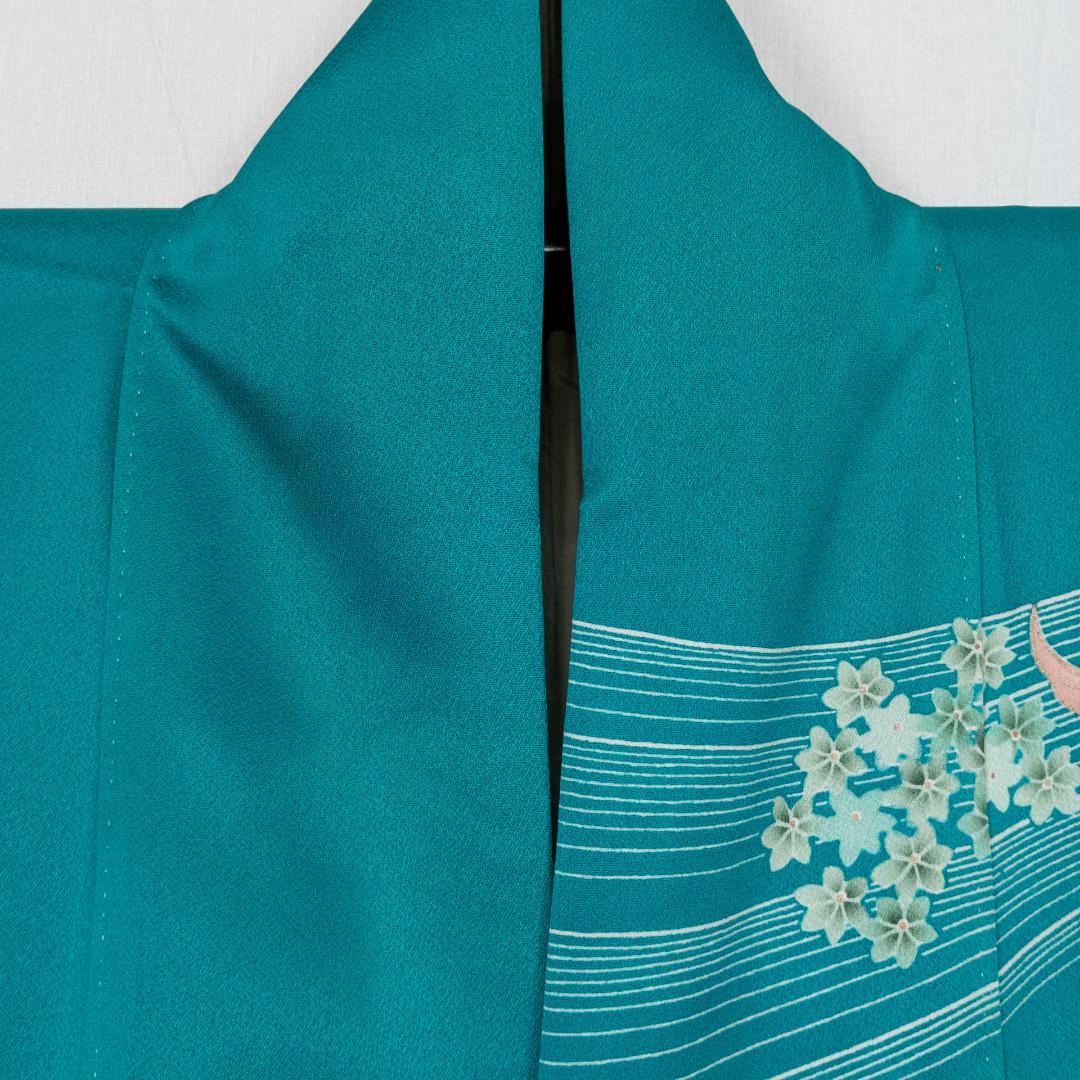 ポップコーン R7SK1315 振袖+帯 2点セット 襦袢おまけ付 シルク