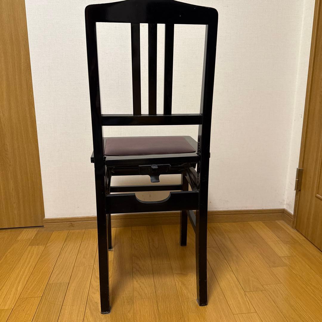 ピアノ椅子　トムソン　背もたれ付き