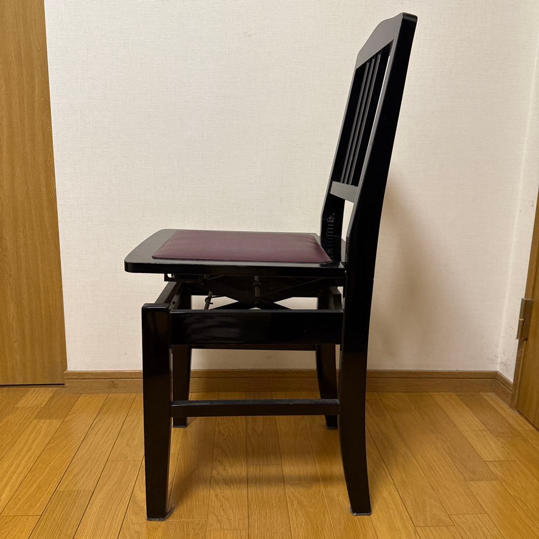 ピアノ椅子　トムソン　背もたれ付き