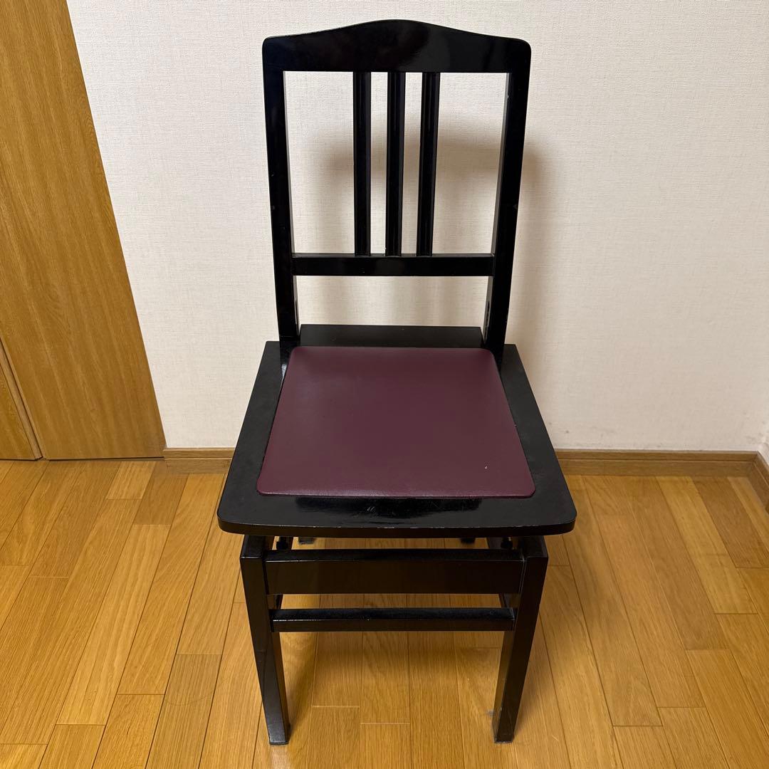 ピアノ椅子　トムソン　背もたれ付き