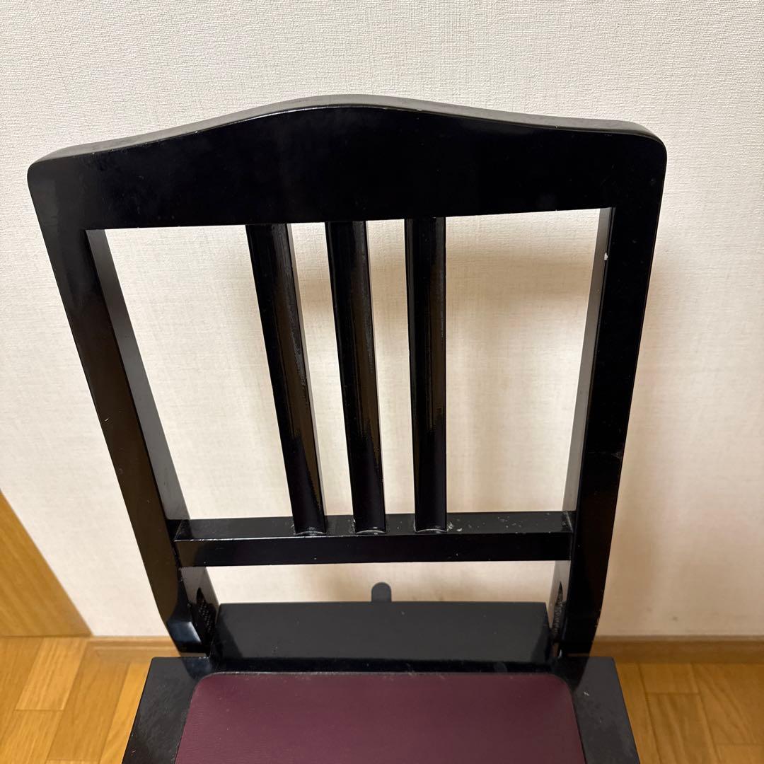 ピアノ椅子　トムソン　背もたれ付き