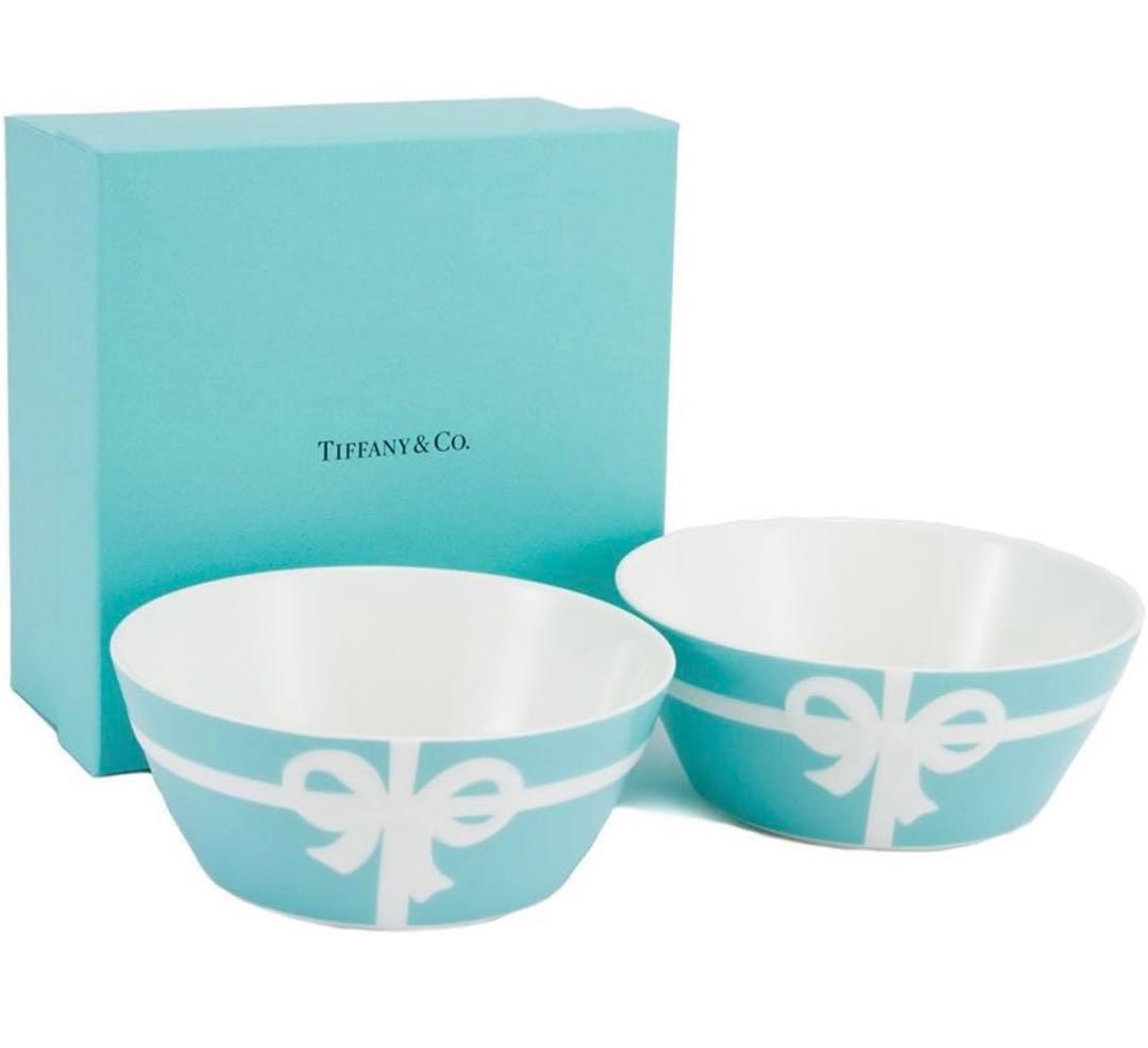Tiffany & Co. リボン付きボウル　2つセット