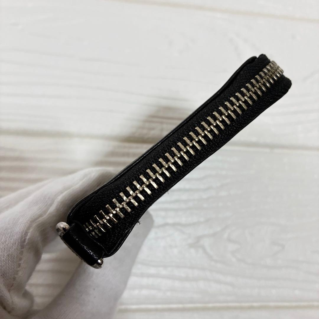 THE CRIMIE ロゴプレート ジップアラウンド スモールウォレット　L字