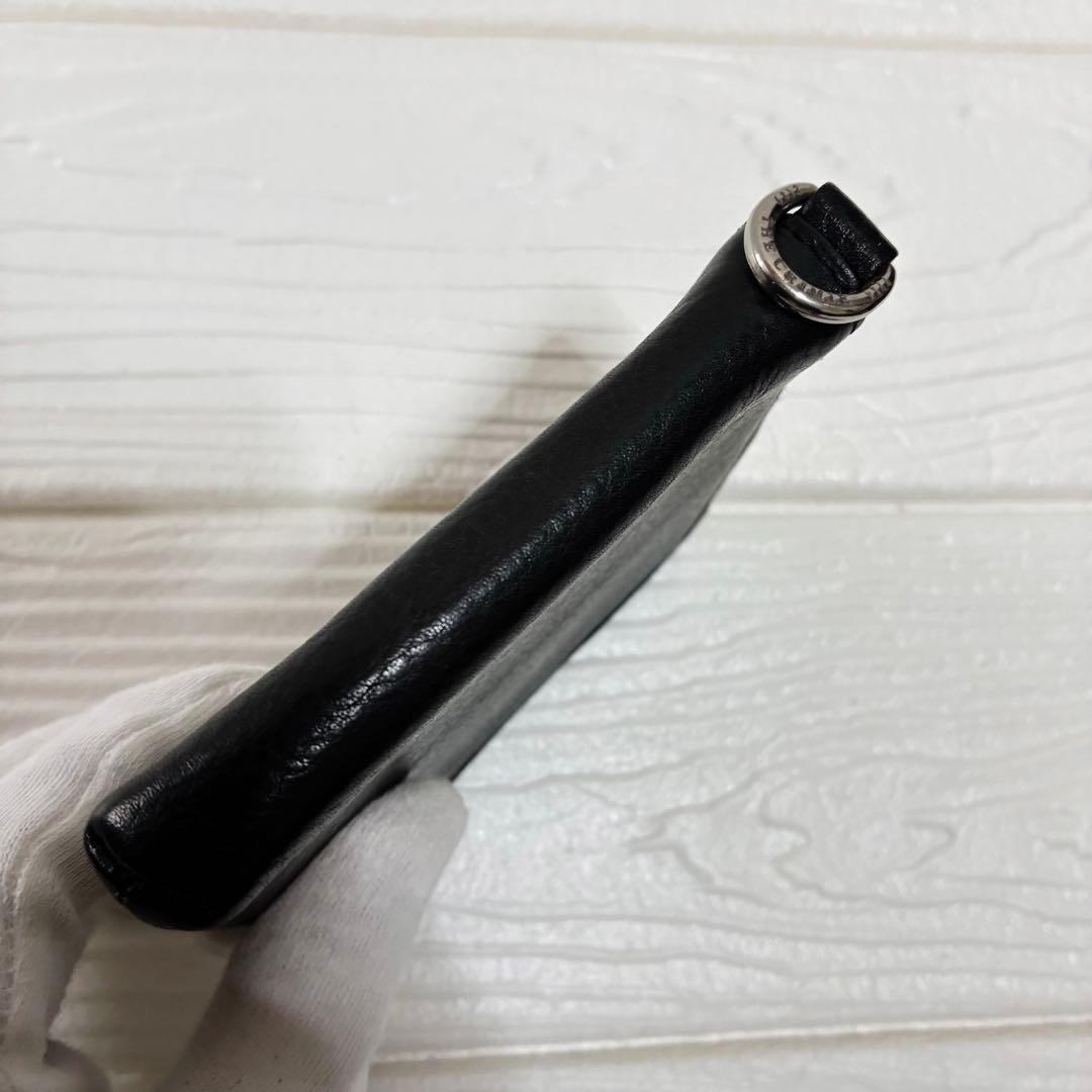 THE CRIMIE ロゴプレート ジップアラウンド スモールウォレット　L字