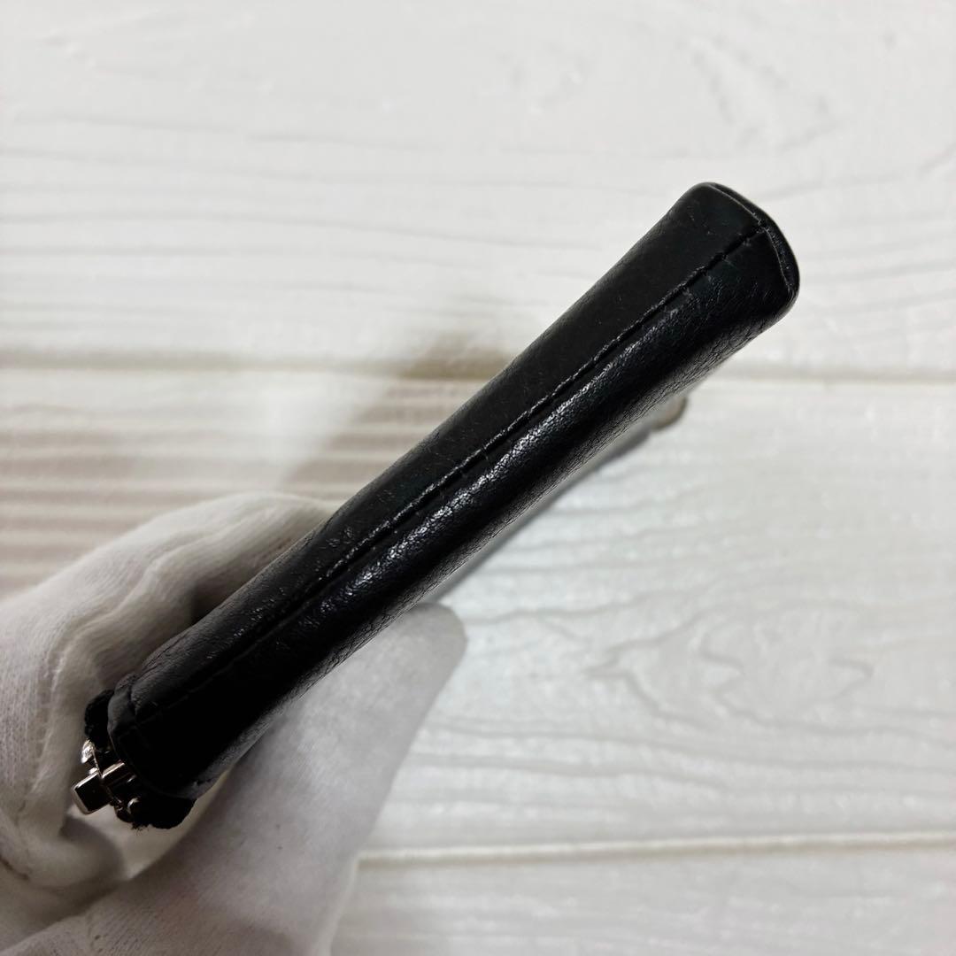 THE CRIMIE ロゴプレート ジップアラウンド スモールウォレット　L字